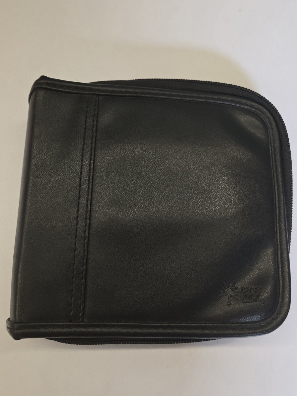 Case Logic 32 Capacity CD/DVD Wallet Organizer Binder - Black Faux Leather
